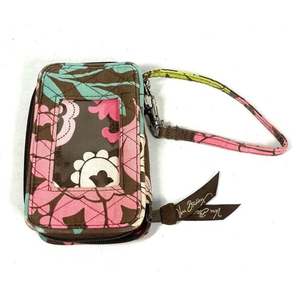 Vera Bradley Lola Wristlet Wallet Zip Around Retired Pattern - Picture 2 of 4